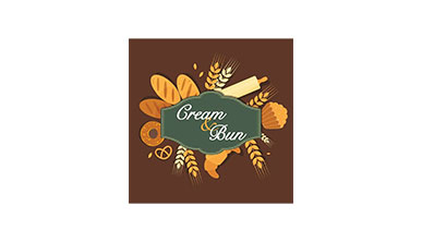 CREAM AND BUN logo